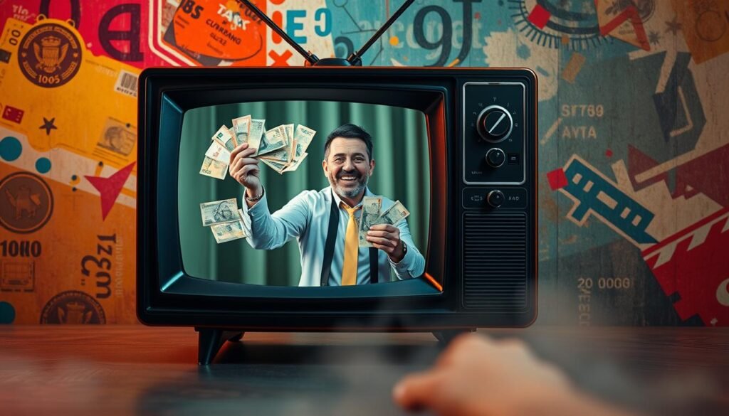 currency video with him inside the television