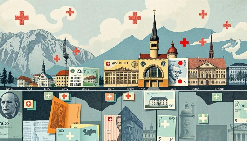 evolution of Swiss currency